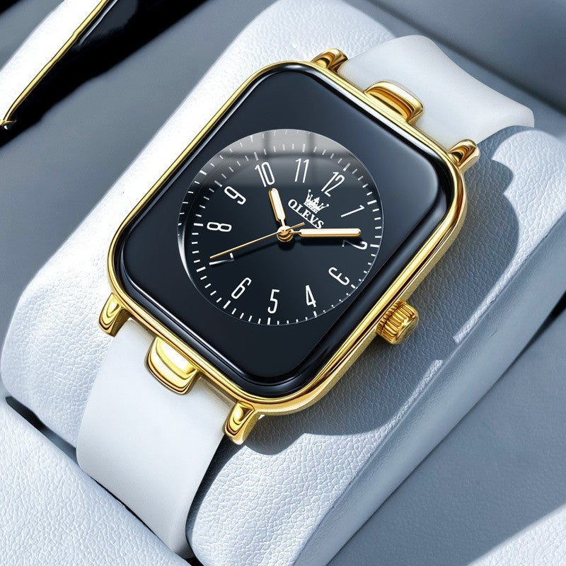 Simple Trendy Silicone Band Quartz Watch For Women - MobilTak