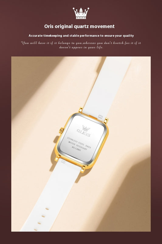 Simple Trendy Silicone Band Quartz Watch For Women - MobilTak
