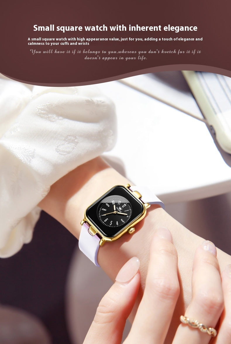 Simple Trendy Silicone Band Quartz Watch For Women - MobilTak