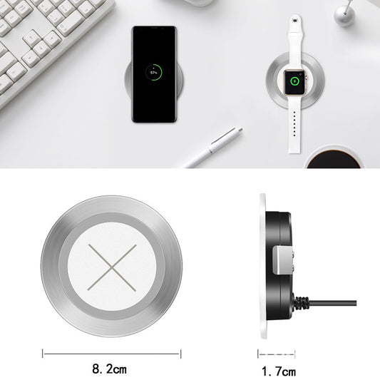 Wireless Charger Embedded Desktop Phone Waterproof - MobilTak
